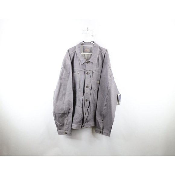 NOS Vintage 90s Marithe Francois Girbaud Mens 4XL Spell Out Denim Trucker Jacket